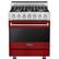 Front. Viking - 3 Series Freestanding Gas 30" Range - Reduction Red.