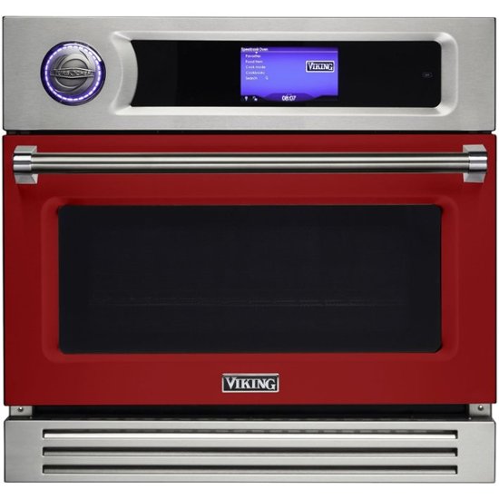 Viking – Professional 7 Series TurboChef 30″ Built-In Single Electric Convection Oven – Kalamata Red