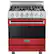 Front. Viking - 3 Series Freestanding Gas 30" Range - San Marzano Red.