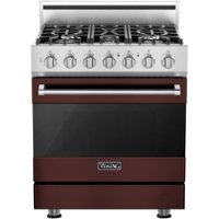 Viking - 3 Series 4.7 Cu. Ft. Freestanding Dual Fuel True Convection Range with Self-Cleaning - Kalamata Red - Front_Zoom