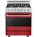 Front. Viking - 3 Series 4.7 Cu. Ft. Self-Cleaning Freestanding Dual Fuel LP Gas Convection Range - San Marzano Red.