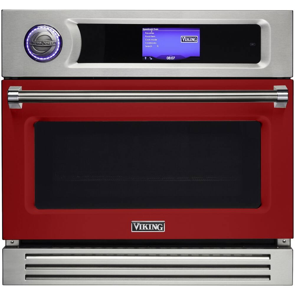 Viking – Professional 7 Series TurboChef 30″ Built-In Single Electric Convection Oven – Reduction Red