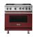 Front. Viking - VGR Freestanding 7-Series Gas 36"W Range - Reduction Red.