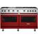 Front. Viking - Professional 5 Series Freestanding Double Oven Gas Convection Range - Reduction Red.