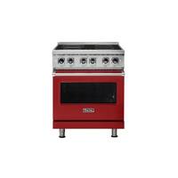 Viking - Professional 5 Series 4.7 Cu. Ft. Freestanding Electric True Convection Range with Self-Cleaning - Kalamata Red - Front_Standard