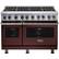 Front. Viking - VGR Freestanding 7-Series Gas 48"W Range - Kalamata Red.