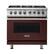 Front. Viking - Freestanding 7 Series Dual Fuel Self-Clean 36"W Range - Kalamata Red.