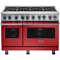 Viking - Professional 7 Series 7.3 Cu. Ft. Freestanding Double Oven Dual Fuel LP Gas Convection Range with Self-Cleaning - San marzano red - Front_Zoom