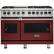Front. Viking - 5-Series Dual Fuel Self-Clean 48"W Sealed Burner Range - Reduction Red.