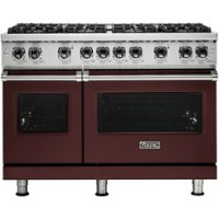 Viking - Professional 5 Series Freestanding Double Oven Gas Convection Range - Kalamata red - Front_Zoom