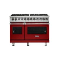 Viking - Professional 5 Series Freestanding Double Oven Dual Fuel Convection Range with Self-Cleaning - Reduction red - Front_Zoom