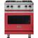 Front. Viking - Professional 5 Series 4.0 Cu. Ft. Freestanding Gas Convection Range - San Marzano Red.
