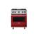 Front. Viking - Professional 5 Series 4.0 Cu. Ft. Freestanding LP Gas Convection Range - Reduction Red.