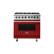 Front. Viking - 5-Series 5.6 Cu. Ft. Self-Cleaning Freestanding Dual Fuel Convection Range - San Marzano Red.