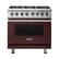 Front. Viking - Freestanding 7 Series Dual Fuel Self-Clean 36"W Range - Kalamata Red.