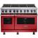 Front. Viking - VGR Freestanding 7-Series Gas 48"W Range - San Marzano Red.