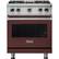 Front. Viking - Professional 5 Series 4.0 Cu. Ft. Freestanding LP Gas Convection Range - Kalamata Red.