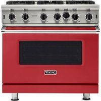 Viking - Professional 5 Series 5.1 Cu. Ft. Freestanding Gas Convection Range - San Marzano Red - Front_Zoom