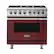 Front. Viking - Freestanding 7 Series Dual Fuel Self-Clean 36"W Range - Reduction Red.