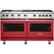 Front. Viking - Professional 5 Series Freestanding Double Oven Gas Convection Range - San Marzano Red.