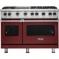 Viking - Professional 5 Series 6.1 Cu. Ft. Freestanding Double Oven LP Gas Convection Range - Reduction Red - Front_Zoom