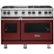 Front. Viking - Professional 5 Series 6.1 Cu. Ft. Freestanding Double Oven LP Gas Convection Range - Reduction Red.