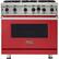Front. Viking - Professional 5 Series 5.1 Cu. Ft. Freestanding LP Gas Convection Range - San Marzano Red.