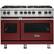Front. Viking - Professional 5 Series 6.1 Cu. Ft. Freestanding Double Oven LP Gas Convection Range - Reduction Red.