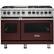 Front. Viking - 5-Series Dual Fuel Self-Clean 48"W Sealed Burner Range - Kalamata Red.