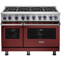 Viking - Professional 7 Series 7.3 Cu. Ft. Freestanding Double Oven Dual Fuel LP Gas Convection Range with Self-Cleaning - Reduction red - Front_Zoom