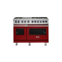 Viking - Professional 7 Series 6.1 Cu. Ft. Freestanding Double Oven LP Gas Convection Range - San marzano red - Front_Zoom