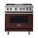 Front. Viking - VGR Freestanding 7-Series Gas 36"W Range - Kalamata Red.