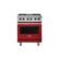 Front. Viking - 5-Series 4.7 Cu. Ft. Self-Cleaning Freestanding Dual Fuel Convection Range - Reduction Red.