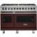 Front. Viking - 5-Series Dual Fuel Self-Clean 48"W Sealed Burner Range - Kalamata Red.