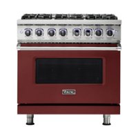 Viking - Professional 7 Series 5.1 Cu. Ft. Freestanding Gas Convection Range - Reduction red - Front_Zoom