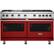 Front. Viking - Professional 5 Series 8 Cu. Ft. Freestanding Double Oven LP Gas Convection Range - Reduction Red.