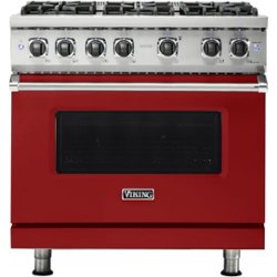 Viking - Professional 5 Series 5.1 Cu. Ft. Freestanding Gas Convection Range - Reduction Red - Front_Zoom