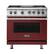 Front. Viking - VGR Freestanding 7-Series Gas 36"W Range - Reduction Red.