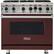Front. Viking - Professional 5 Series 5.1 Cu. Ft. Freestanding LP Gas Convection Range - Kalamata Red.