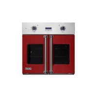 Viking - Professional 7 Series 30" Built-In Single Electric Convection Oven - Kalamata Red - Front_Zoom