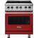 Front. Viking - Professional 5 Series 4.7 Cu. Ft. Freestanding Electric Induction True Convection Range with Self-Cleaning - San marzano red.