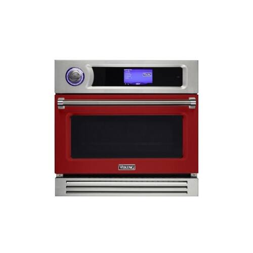 Viking - Professional 7 Series TurboChef 30" Built-In Single Electric Convection Oven - Reduction Red - Front_Standard