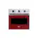 Front. Viking - Professional 5 Series 30" Built-In Single Electric Convection Oven - Reduction Red.