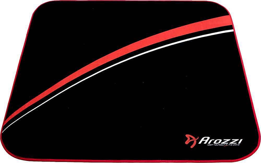 Angle. Arozzi - Office/Gaming Chair Floor Mat - Red.