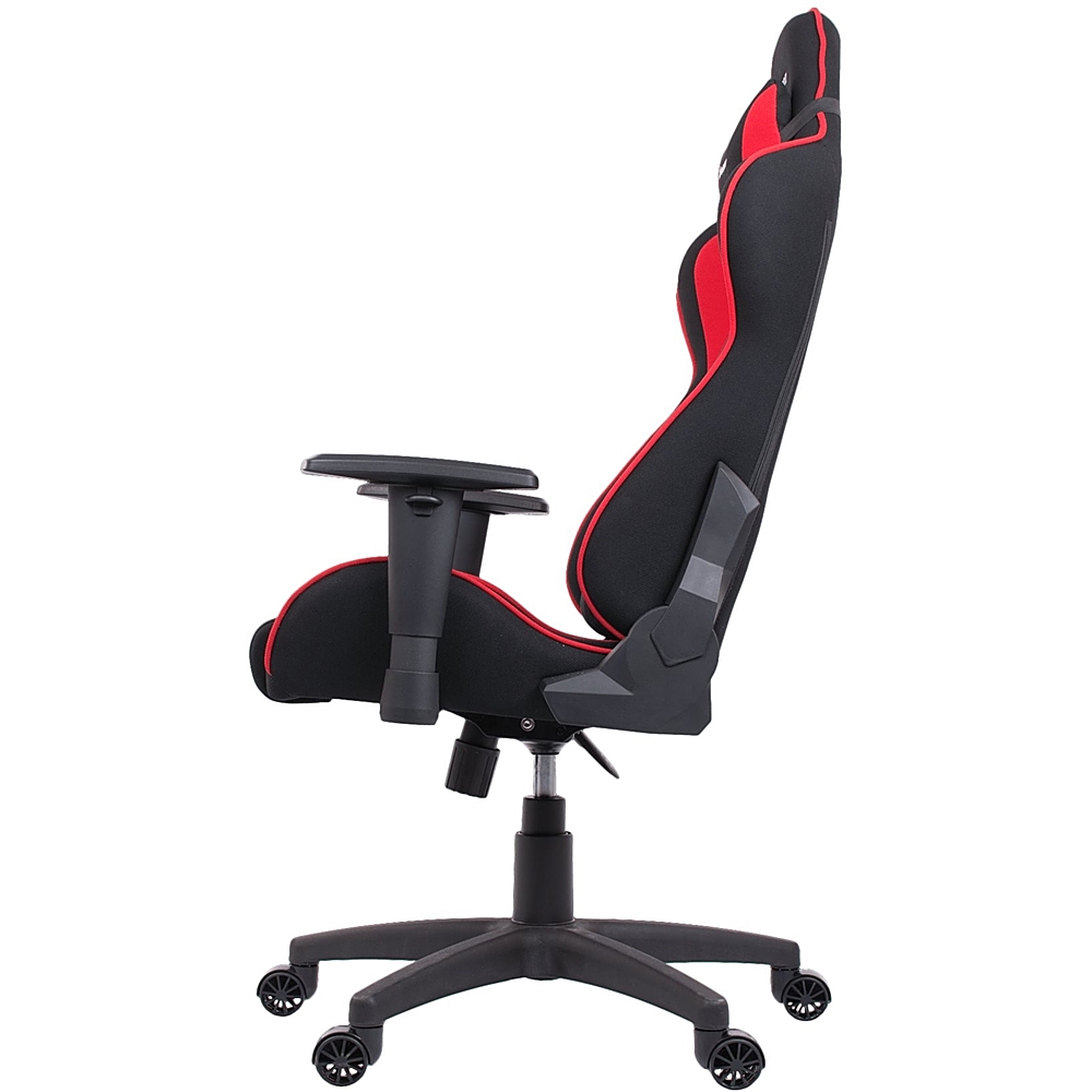 Angle View: Arozzi - Forte Mesh Fabric Ergonomic Gaming Chair - Black - Blue Accents