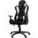 Front. Arozzi - Forte Mesh Fabric Ergonomic Gaming Chair - Black - White Accents.