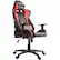 Left. Arozzi - Forte PU Leather Ergonomic Gaming Chair - Black - Red Accents.