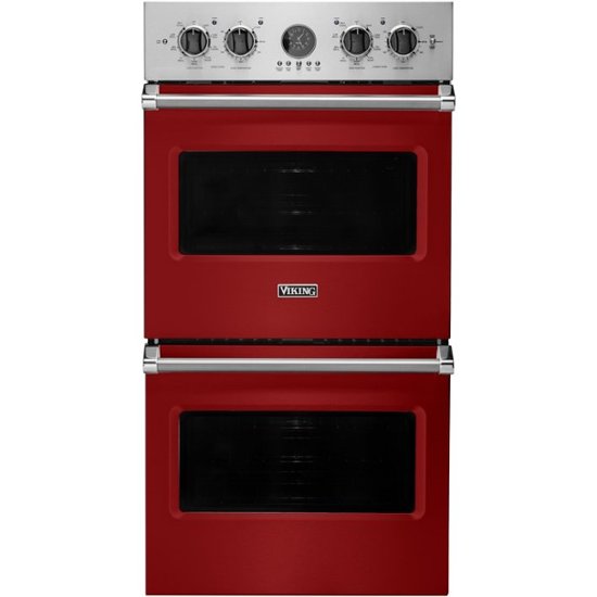 Viking – Professional 5 Series 27″ Built-In Double Electric Convection Wall Oven – Reduction Red