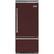 Front. Viking - Professional 5 Series Quiet Cool 20.4 Cu. Ft. Bottom-Freezer Built-In Refrigerator - Kalamata Red.