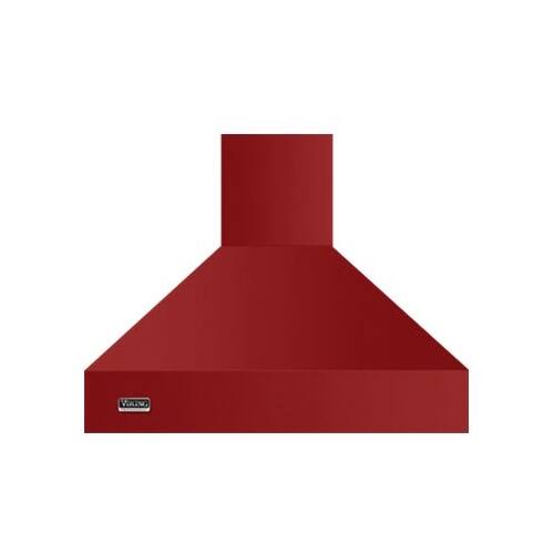 Front. Viking - Professional 5 Series 30" Externally Vented Range Hood - Kalamata Red.